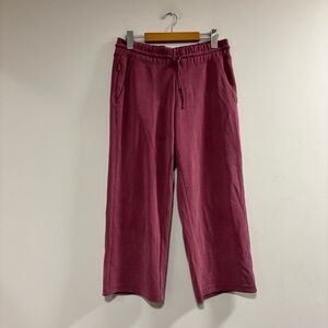 Athleta Wide Leg Pants in Berry